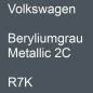 Preview: Volkswagen, Beryliumgrau Metallic 2C, R7K.